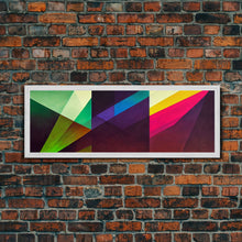 Carregar imagem no visualizador da galeria, Abstract Colorful Painting Bright Multicolor wall art Framed Abstract canvas Print Brush Strokes Abstract canvas art Living room wall art