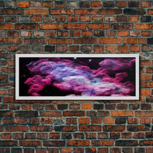 Load image into Gallery viewer, Beautiful Universe Space Art, Galaxy Print, Bubblegum Pink Art, Framed Canvas Print, Framed Wall Art