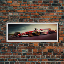 Carregar imagem no visualizador da galeria, Formula 1 wall art print Motivation office wall decor Formula one car poster Modern living room home decor F1 Large framed canvas gifts