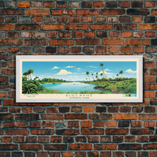 Load image into Gallery viewer, Biscayne National Park, Panoramic Florida Travel Art, National Park Print, Minimalist Travel Art, Midcentury Modern Style Landscape