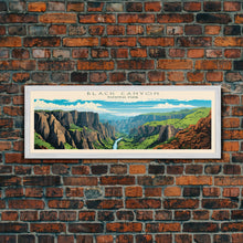 Load image into Gallery viewer, Black Canyon Of The Gunnison National Park, Panoramic Colorado Travel Art, National Park Print, Minimalist Travel Art, Midcentury Modern