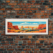 Carregar imagem no visualizador da galeria, Canyonlands National Park, Panoramic Utah Travel Art, National Park Print, Minimalist Travel Art, Midcentury Modern Style Landscape