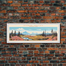 Load image into Gallery viewer, Kobuk Valley National Park, Panoramic Alaska Travel Art, National Park Print, Minimalist Travel Art, Midcentury Modern Style Landscape