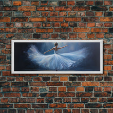 Load image into Gallery viewer, Ballerina Wall Art Watercolor Framed Canvas Print, Ballet Wall Decor, Ballet Prints, Ballerina Tutu and Slippers, Girl Room Nursery Art