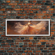 Load image into Gallery viewer, Ballerina Wall Art Watercolor Framed Canvas Print, Ballet Wall Decor, Ballet Prints, Ballerina Tutu and Slippers, Girl Room Nursery Art
