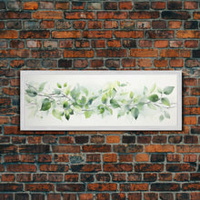 Load image into Gallery viewer, Botanical Art Print - Framed Canvas Print - Eucalyptus Art - Garden Print - Large Gallery Wrap Ready To Hang Wall Art, Optional Frame