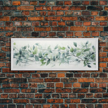 Load image into Gallery viewer, Botanical Art Print - Framed Canvas Print - Eucalyptus Art - Garden Print - Large Gallery Wrap Ready To Hang Wall Art, Optional Frame