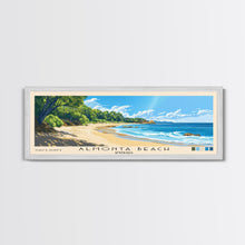 Load image into Gallery viewer, Almonta Beach, Australia Panoramic Beach Print, Vacation Gift, Australia Wall Art, Framed Canvas Print, Framed Beach Painting