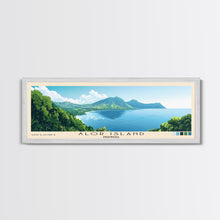 Load image into Gallery viewer, Alor Island, Indonesia Panoramic Print, Vacation Gift, Indonesia Wall Art, Beach Painting, Beach Decor, Beach Or Lakehouse Art
