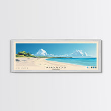 Load image into Gallery viewer, Andros, Bahamas Panoramic Beach Print, Vacation Gift, Bahamas Wall Art, Framed Canvas Print, Framed Beach Painting