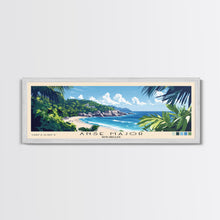 Load image into Gallery viewer, Anse Major, Seychelles Panoramic Beach Print, Vacation Gift, Seychelles Wall Art, Beach Painting, Beach Decor, Beach Painting