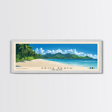Load image into Gallery viewer, Aroa Beach, Cook Islands Panoramic Beach Print, Vacation Gift, Cook Islands Wall Art, Beach Painting, Beach Decor, Beach Painting
