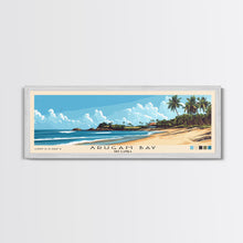 Load image into Gallery viewer, Arugam Bay, Sri Lanka Panoramic Beach Print, Vacation Gift, Sri Lanka Wall Art, Framed Canvas Print, Framed Beach Painting