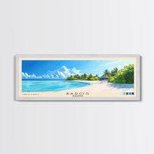 Load image into Gallery viewer, Baros, Maldives Panoramic Print, Vacation Gift, Maldives Wall Art, Beach Painting, Beach Decor, Large Wall Art, Wood Frame Art