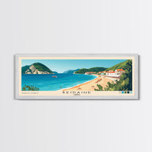 Load image into Gallery viewer, Beidaihe, China Panoramic Beach Print, Vacation Gift, China Wall Art, Beach Painting, Beach Decor, Beach Painting