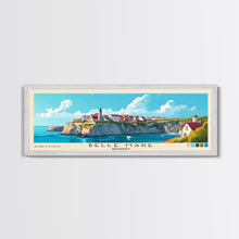 Load image into Gallery viewer, Belle Mare, Mauritius Panoramic Print, Vacation Gift, Mauritius Wall Art, Beach Painting, Beach Decor, Large Wall Art, Wood Frame Art