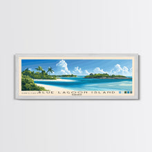 Load image into Gallery viewer, Blue Lagoon Island, Bahamas Panoramic Print, Vacation Gift, Bahamas Wall Art, Beach Painting, Beach Decor, Beach Or Lakehouse Art