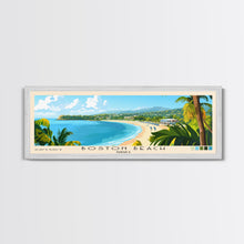 Load image into Gallery viewer, Boston Beach, Jamaica Panoramic Print, Vacation Gift, Jamaica Wall Art, Vacation Wall Art, Vacatation Memories, Beach Decor, Beach Or Lakehouse Art