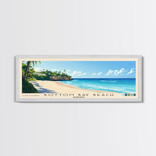Load image into Gallery viewer, Bottom Bay Beach, Barbados Panoramic Beach Print, Vacation Gift, Barbados Wall Art, Framed Canvas Print, Framed Beach Painting