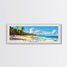 Load image into Gallery viewer, Bávaro Beach, Dominican Republic Panoramic Beach Print, Vacation Gift, Dominican Republic Wall Art, Beach Painting, Beach Decor, Beach Painting