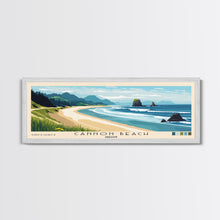 Carregar imagem no visualizador da galeria, Cannon Beach, Oregon Panoramic Beach Print, Vacation Gift, Oregon Wall Art, Beach Painting, Beach Decor, Beach Painting