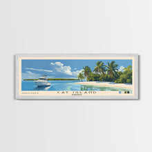Cargar imagen en el visor de la galería, Cat Island, Bahamas Panoramic Beach Print, Vacation Gift, Bahamas Wall Art, Beach Painting, Beach Decor, Beach Painting