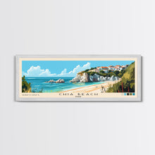 Cargar imagen en el visor de la galería, Chia Beach, Italy Panoramic Beach Print, Vacation Gift, Italy Wall Art, Framed Canvas Print, Framed Beach Painting