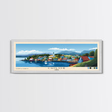 Cargar imagen en el visor de la galería, Chiloé, Chile Panoramic Print, Vacation Gift, Chile Wall Art, Beach Painting, Beach Decor, Large Wall Art, Wood Frame Art