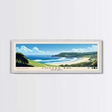 Cargar imagen en el visor de la galería, Coffee Bay, South Africa Panoramic Print, Vacation Gift, South Africa Wall Art, Beach Painting, Beach Decor, Beach Or Lakehouse Art