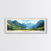 Load image into Gallery viewer, Colan, Peru Panoramic Beach Print, Vacation Gift, Peru Wall Art, Framed Canvas Print, Framed Beach Painting