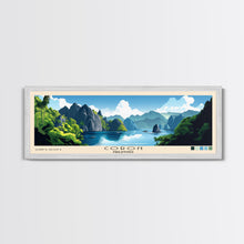 Load image into Gallery viewer, Coron, Philippines Panoramic Print, Vacation Gift, Philippines Wall Art, Beach Painting, Beach Decor, Large Wall Art, Wood Frame Art