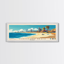 Load image into Gallery viewer, Coronado Beach, San Diego Panoramic Print, Vacation Gift, San Diego Wall Art, Vacation Wall Art, Vacatation Memories, Beach Decor, Beach Or Lakehouse Art