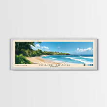 Load image into Gallery viewer, Crane Beach, Barbados Panoramic Beach Print, Vacation Gift, Barbados Wall Art, Beach Painting, Beach Decor, Beach Painting