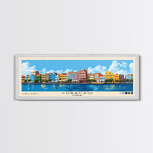Load image into Gallery viewer, Curacao, Curacao Panoramic Print, Vacation Gift, Curacao Wall Art, Beach Painting, Beach Decor, Beach Or Lakehouse Art