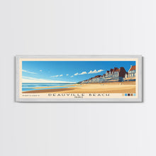 Load image into Gallery viewer, Deauville Beach, France Panoramic Print, Vacation Gift, France Wall Art, Vacation Wall Art, Vacatation Memories, Beach Decor, Beach Or Lakehouse Art