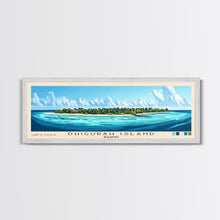 Load image into Gallery viewer, Dhigurah Island, Maldives Panoramic Beach Print, Vacation Gift, Maldives Wall Art, Beach Painting, Beach Decor, Beach Painting