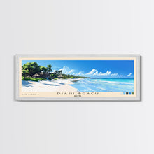Load image into Gallery viewer, Diani Beach, Kenya Panoramic Beach Print, Vacation Gift, Kenya Wall Art, Framed Canvas Print, Framed Beach Painting