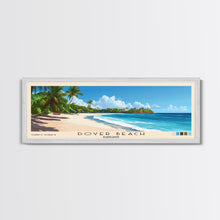 Load image into Gallery viewer, Dover Beach, Barbados Panoramic Print, Vacation Gift, Barbados Wall Art, Beach Painting, Beach Decor, Large Wall Art, Wood Frame Art