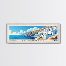 Carregar imagem no visualizador da galeria, Folegandros, Greece Panoramic Print, Vacation Gift, Greece Wall Art, Vacation Wall Art, Vacatation Memories, Beach Decor, Beach Or Lakehouse Art