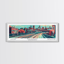 Load image into Gallery viewer, Boston Massachusetts Panoramic Travel Poster Canvas Print