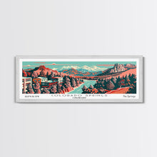 Cargar imagen en el visor de la galería, Colorado Springs Colorado Panoramic Travel Poster Canvas Print