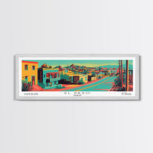 Load image into Gallery viewer, El Paso Texas Panoramic Travel Poster Canvas Print
