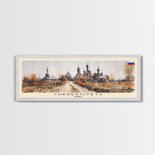 Cargar imagen en el visor de la galería, Cherepovets Russia Travel Print Wall Art, Panoramic City Art, Travel Art, Wall Decor, Vacation Gift, Framed Canvas Print Or Metal Art