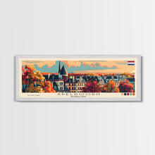 Load image into Gallery viewer, Apeldoorn Netherlands Travel Print Wall Art, Panoramic City Art, Travel Art, Wall Decor, Vacation Gift, Framed Canvas Print Or Metal Art
