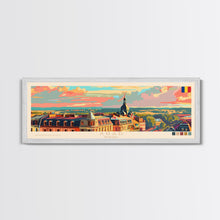 Load image into Gallery viewer, Arad Romania Travel Art, City Art, Framed Canvas Print or Metal Wall Art, Europe Travel Poster, Panoramic Wall Art, Extra Wide Wall Art