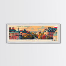 Load image into Gallery viewer, Bialystok Poland Panoramic Travel Poster, Framed Canvas Print or Metal Wall Art, Travel Art, Home Decor, Panoramic Painting, Midcentury Art