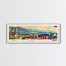 Load image into Gallery viewer, Bonn Germany Travel Print Wall Art, Panoramic City Art, Travel Art, Wall Decor, Vacation Gift, Framed Canvas Print Or Metal Art