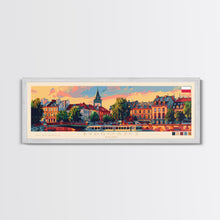 Carregar imagem no visualizador da galeria, Bydgoszcz Poland Travel Art, City Art, Framed Canvas Print or Metal Wall Art, Europe Travel Poster, Panoramic Wall Art, Extra Wide Wall Art