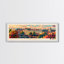 Carregar imagem no visualizador da galeria, Cambridge United Kingdom Travel Print Wall Art, Panoramic City Art, Travel Art, Wall Decor, Vacation Gift, Framed Canvas Print Or Metal Art