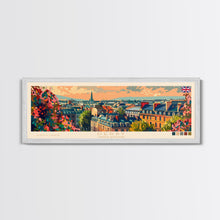 Load image into Gallery viewer, Derby United Kingdom Travel Print Wall Art, Panoramic City Art, Travel Art, Wall Decor, Vacation Gift, Framed Canvas Print Or Metal Art